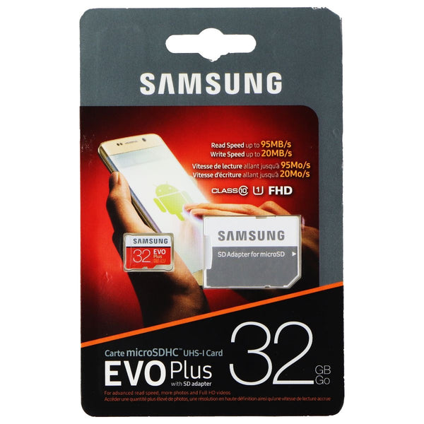 Samsung EVO Plus 32GB microSD Card with SD Card Adapter - Red/White - Samsung - Simple Cell Shop, Free shipping from Maryland!
