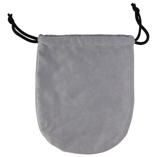 Soft Plush Drawstring Pouch for Headphones & More - Gray - Unbranded - Simple Cell Shop, Free shipping from Maryland!