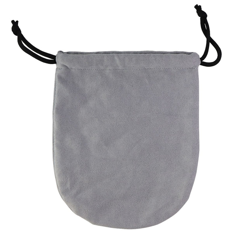 Soft Plush Drawstring Pouch for Headphones & More - Gray - Unbranded - Simple Cell Shop, Free shipping from Maryland!