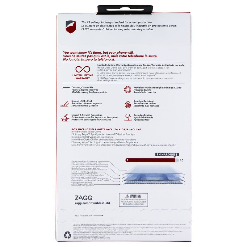 ZAGG Invisible Shield (Glass Curve) Series Tempered Glass for Samsung Galaxy S9 - Zagg - Simple Cell Shop, Free shipping from Maryland!