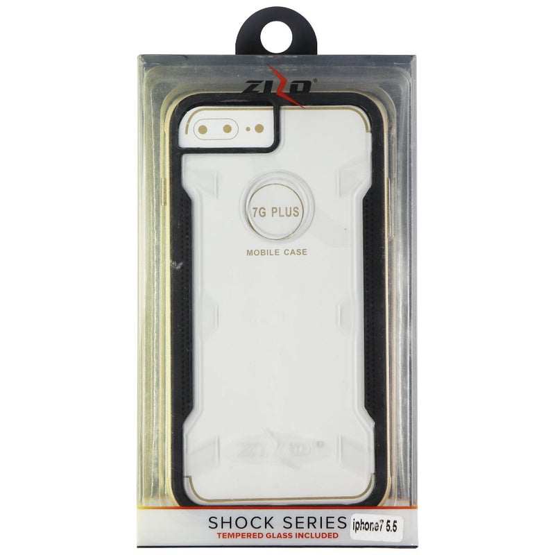 Zizo Shock Series Case for iPhone 7 Plus - Clear / Black / Gold - Zizo - Simple Cell Shop, Free shipping from Maryland!