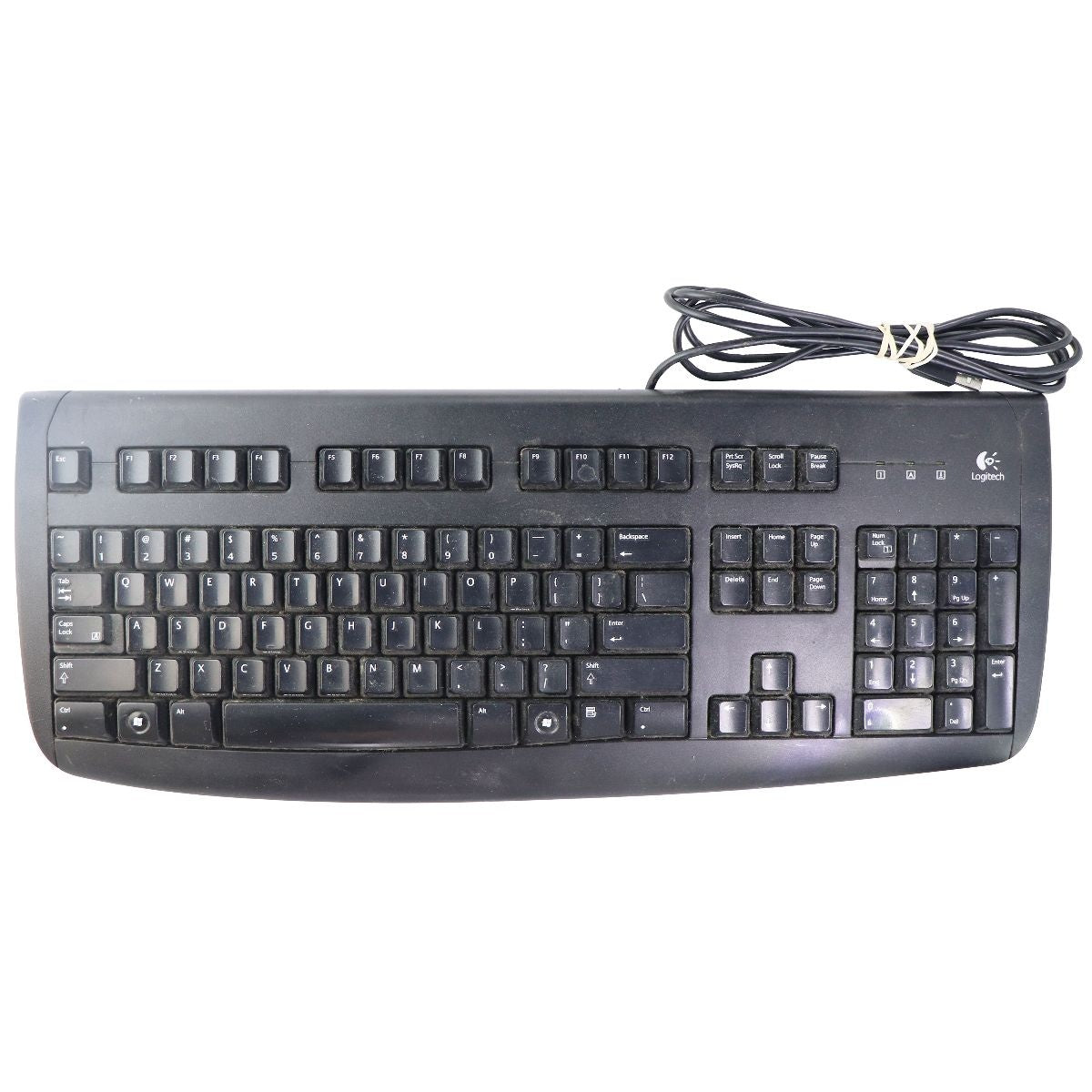 sjælden Metal linje Læge Logitech Deluxe 250 Keyboard for PC/Windows & More - Black (Y-UT76)