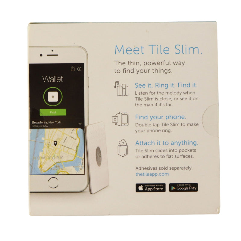 4 PACK Tile Slim (4 Tiles) Find Your Wallet, Phone, Anything Locator - White OEM - Tile - Simple Cell Shop, Free shipping from Maryland!