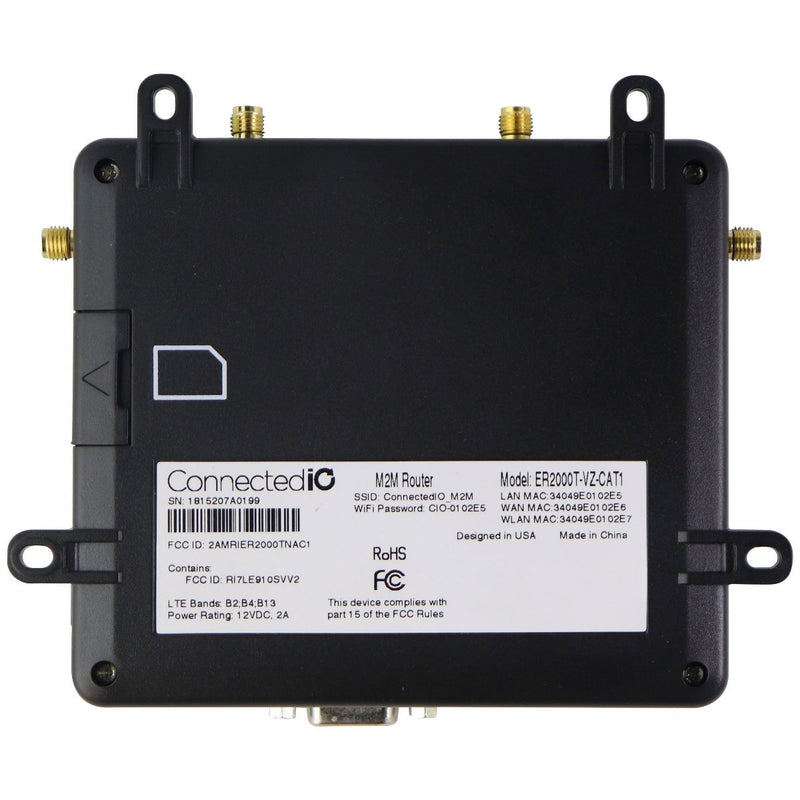 ConnectedIO M2M Wi-Fi Router with 4G LTE Cellular Modem (ER2000T-VZ-CAT1) - ConnectedIO - Simple Cell Shop, Free shipping from Maryland!