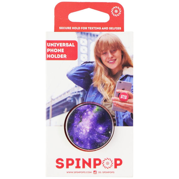 SpinPop Grip, Stand, and Organizer for Phones and Tablets - Purple Galaxy - SpinPop - Simple Cell Shop, Free shipping from Maryland!