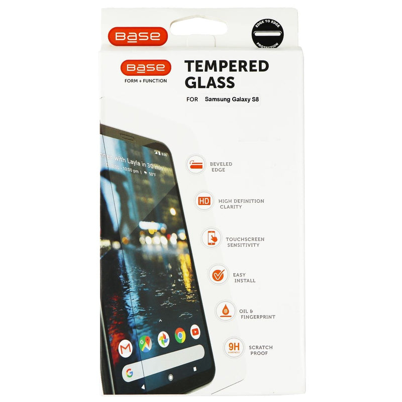 Base Tempred Glass Series Screen Protector for Samsung Galaxy S8 - Clear - Base - Simple Cell Shop, Free shipping from Maryland!