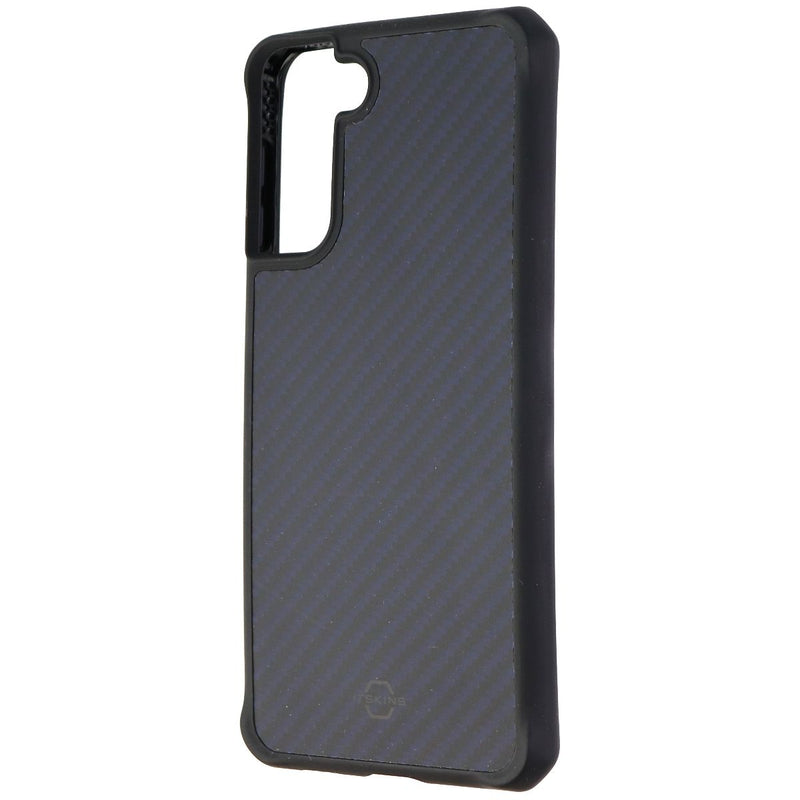 ITSKINS Hybrid Carbon Series Hard Case for Samsung Galaxy (S21+) - Black/Blue - ITSKINS - Simple Cell Shop, Free shipping from Maryland!