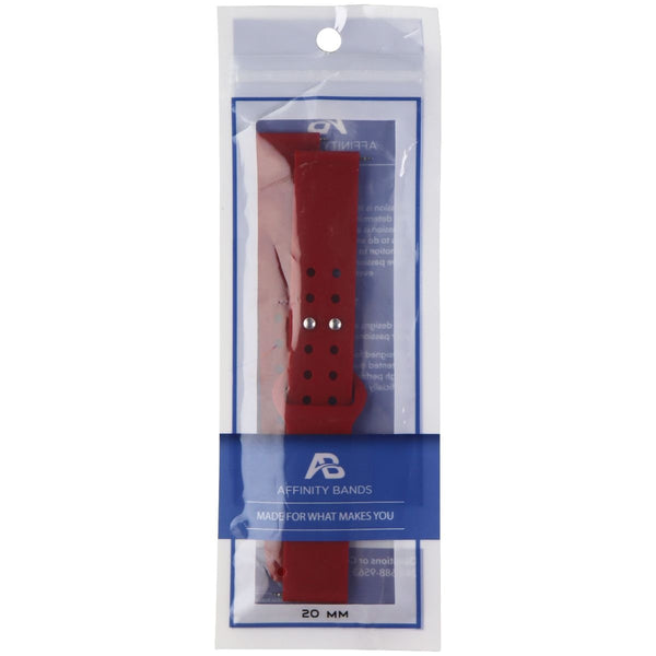 Affinity 20mm Silicone Band for Smartwatches, Watches & More - Crimson Red - Affinity - Simple Cell Shop, Free shipping from Maryland!