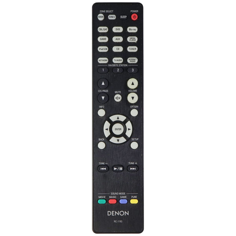 Denon OEM Remote Control (RC-1183) for Select Denon Systems - Black - Denon - Simple Cell Shop, Free shipping from Maryland!
