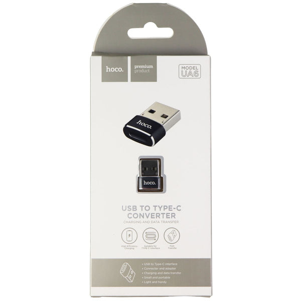 Hoco. USB to Type-C Converter for Charging and Data Transfer - Black - Hoco. - Simple Cell Shop, Free shipping from Maryland!