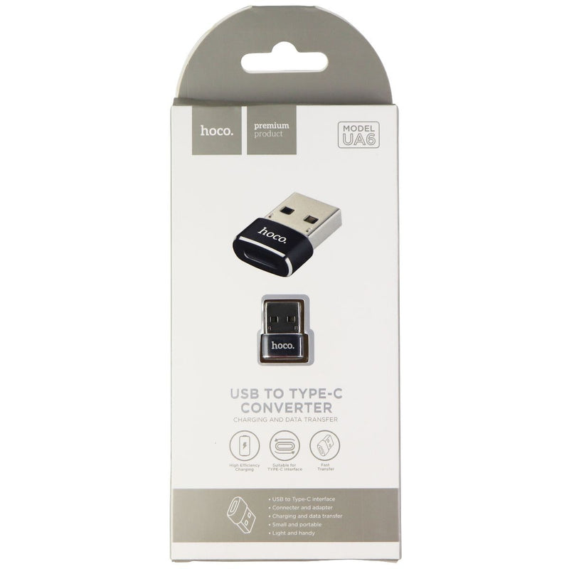 Hoco. USB to Type-C Converter for Charging and Data Transfer - Black - Hoco. - Simple Cell Shop, Free shipping from Maryland!