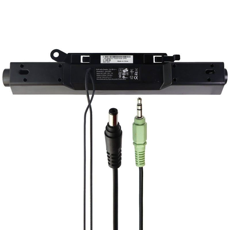 Zylux / Dell AX510PA (13-inch) Wired SoundBar Speaker with 3.5mm Plug - Black - ZYLUX - Simple Cell Shop, Free shipping from Maryland!