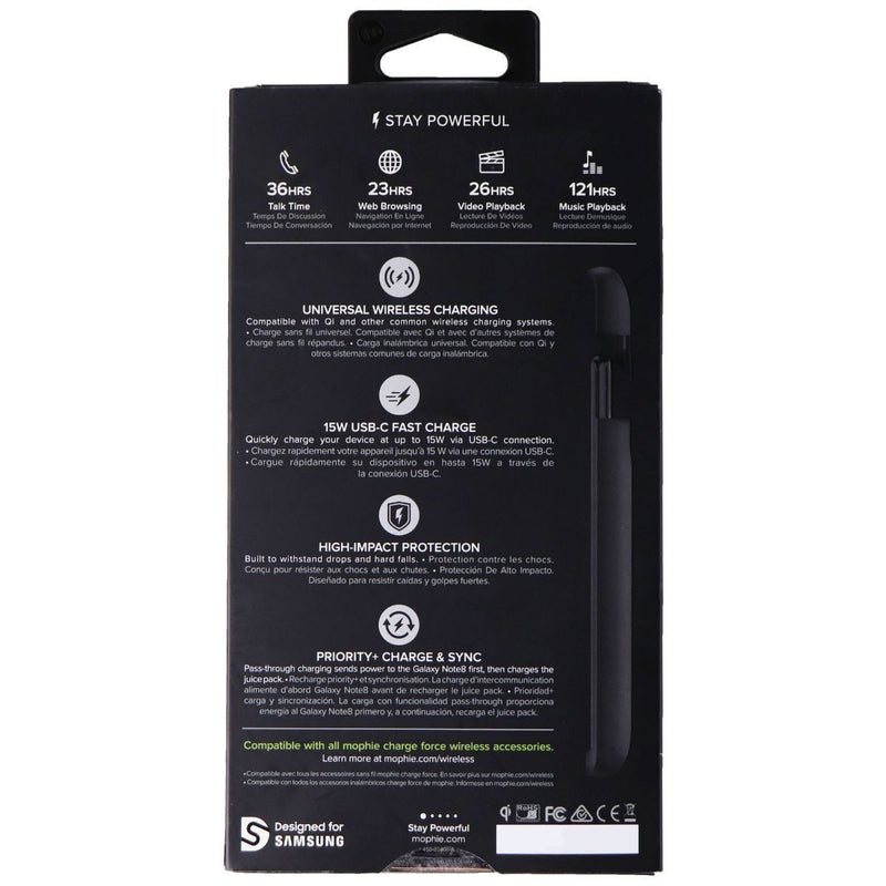 Mophie Juice Pack Protective Battery Case for Samsung Galaxy Note 8 - Black - Mophie - Simple Cell Shop, Free shipping from Maryland!