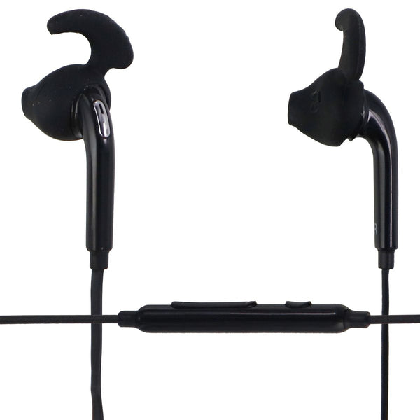 Wired 3.5mm Ear-Bud Headphones with In-Line Microphone & Wing Tips - Black - Unbranded - Simple Cell Shop, Free shipping from Maryland!