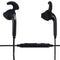 Wired 3.5mm Ear-Bud Headphones with In-Line Microphone & Wing Tips - Black - Unbranded - Simple Cell Shop, Free shipping from Maryland!