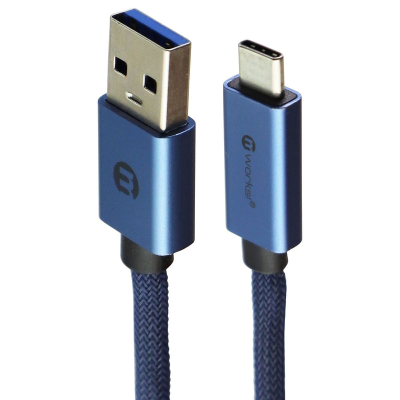 mWorks! mPower! 6-Foot (USB-C) to USB Braided Cable - Light Blue - mWorks! - Simple Cell Shop, Free shipping from Maryland!