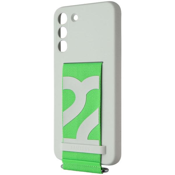 Samsung Silicone Cover with Strap for Samsung Galaxy S22+ (Plus) - White / Green - Samsung - Simple Cell Shop, Free shipping from Maryland!
