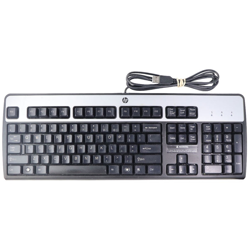 HP Wired 104 Key USB Keyboard for PC & More - Black/Silver (HP KU-0316) - HP - Simple Cell Shop, Free shipping from Maryland!