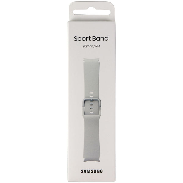 Samsung Sport Band for Galaxy Watch4 & Watch4 Classic - Silver (20mm) S/M - Samsung - Simple Cell Shop, Free shipping from Maryland!