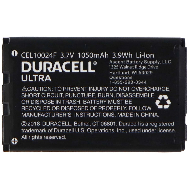 Duracell Ultra 3.7V Rechargeable 1050mAh Battery - Black (CEL110024F) - Duracell - Simple Cell Shop, Free shipping from Maryland!