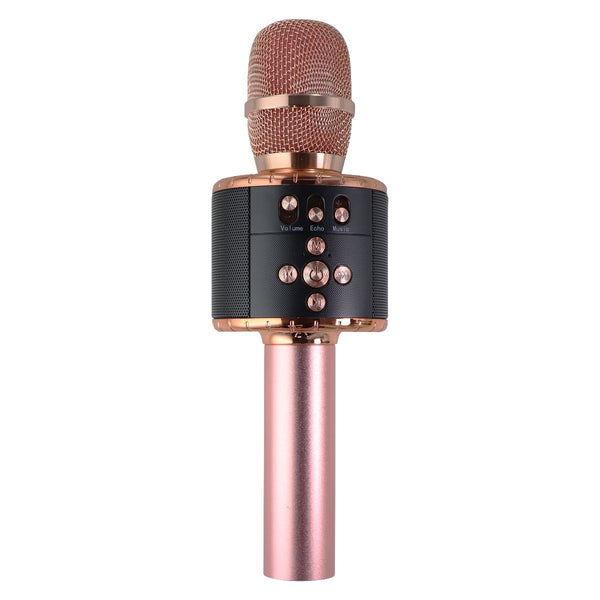 BONAOK Wireless Bluetooth LED Karaoke Microphone - Rose Gold/Black - BONAOK - Simple Cell Shop, Free shipping from Maryland!