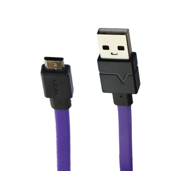Ventev 3-Foot ChargeSync (Micro-USB) to USB Flat Tangle-Free Cable - Purple - Ventev - Simple Cell Shop, Free shipping from Maryland!