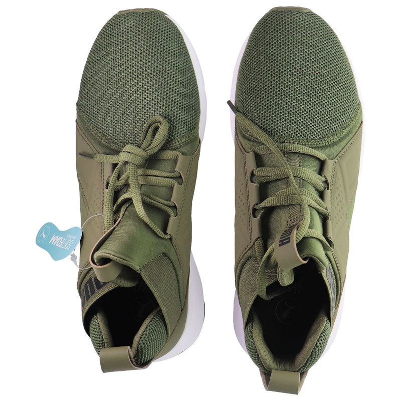 PUMA Mens Enzo Mesh Sneaker - Olive Night White / Green - Size 8 M US - Puma - Simple Cell Shop, Free shipping from Maryland!