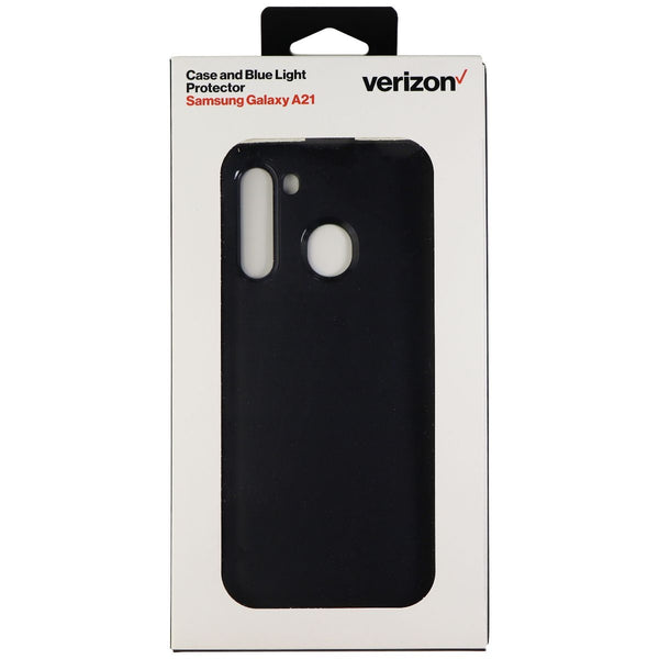 Verizon Rugged Case & Blue Light Screen Protector Bundle for Galaxy A21 - Black - Verizon - Simple Cell Shop, Free shipping from Maryland!