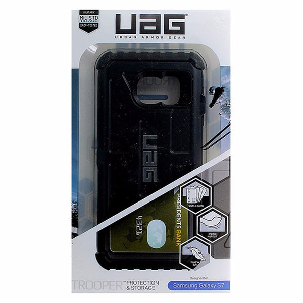 Urban Armor Gear Trooper Wallet Case for Samsung Galaxy S7 - Matte Black - Urban Armor Gear - Simple Cell Shop, Free shipping from Maryland!