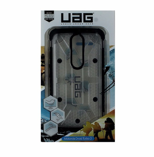 Urban Armor Gear Hybrid Hardshell Case for Motorola Droid Turbo 2 - Clear /Black - Urban Armor Gear - Simple Cell Shop, Free shipping from Maryland!