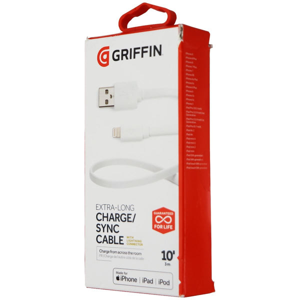 Griffin 10-Foot Extra-Long USB Charge and Sync Cable for iPhones - White - Griffin - Simple Cell Shop, Free shipping from Maryland!