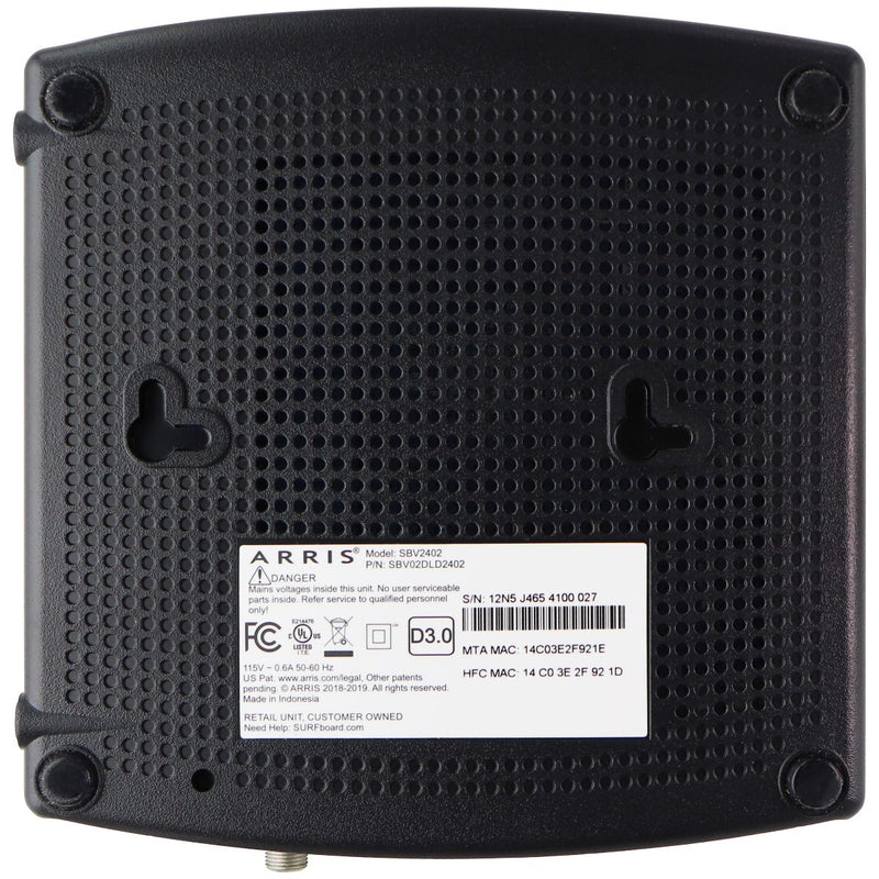 ARRIS SURFboard SBV2402 DOCSIS 3.0 Cable Modem - Arris - Simple Cell Shop, Free shipping from Maryland!
