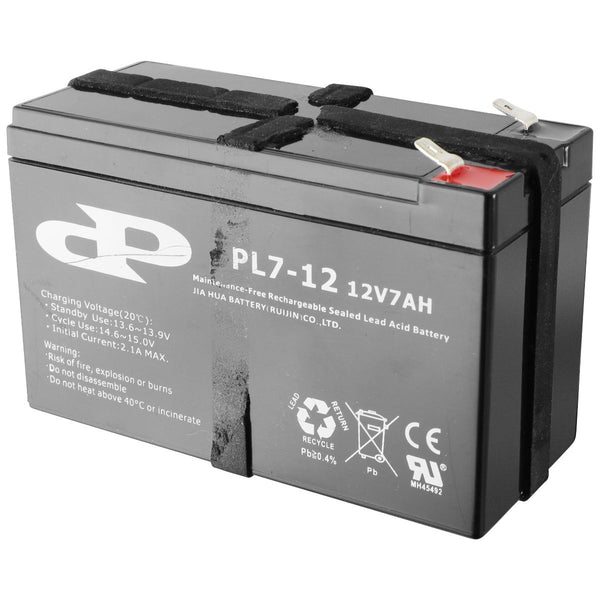 DP Rechargeable Battery (PL7-12) 12V7AH - (14.2V/2.1A) - JIA HUA BATTERY - Simple Cell Shop, Free shipping from Maryland!