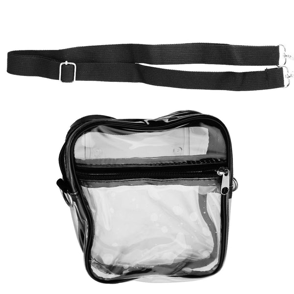 Transparent Crossbody Bag with Adjustable Strap - Clear / Black - Unbranded - Simple Cell Shop, Free shipping from Maryland!