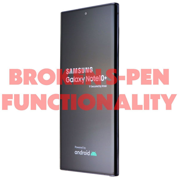 Samsung Galaxy Note10+ (SM-N975U) GSM + CDMA - 256GB/Black / BAD S PEN - Samsung - Simple Cell Shop, Free shipping from Maryland!