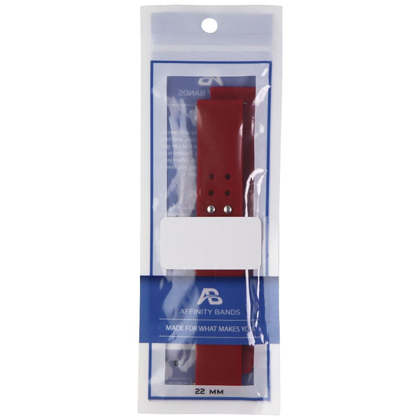 Affinity 22mm Silicone Band for Smartwatches, Watches & More - Crimson Red - Affinity - Simple Cell Shop, Free shipping from Maryland!