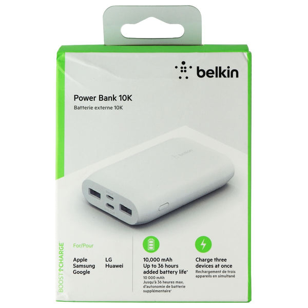Belkin Portable Power Bank Charger 10K with USB-C and Dual USB Ports - White - Belkin - Simple Cell Shop, Free shipping from Maryland!