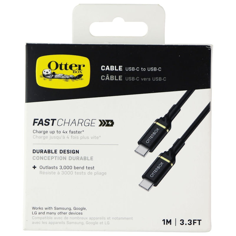 Otterbox Fast Charge USB-C to USB-C (3FT) Cable - Black - OtterBox - Simple Cell Shop, Free shipping from Maryland!