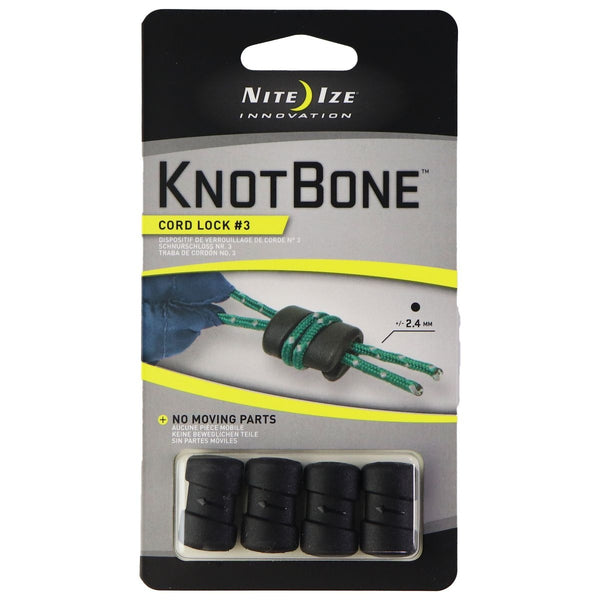 Nite Ize KnotBone Cord Lock (4 Pack) - Black - Nite Ize - Simple Cell Shop, Free shipping from Maryland!