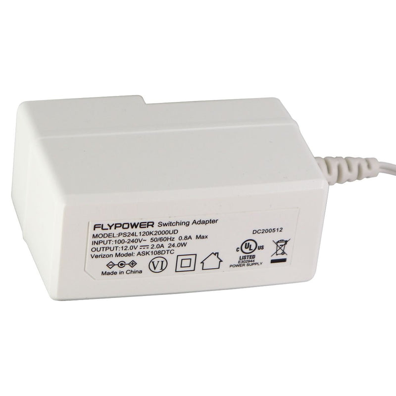 FlyPower 24W Switching Adapter (12V/2.0A) Power Supply - White (ASK108DTC) - FlyPower - Simple Cell Shop, Free shipping from Maryland!