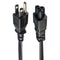 HONGLIN Power Supply Cable with 3 Round Prongs (E250127) - Black - Honglin - Simple Cell Shop, Free shipping from Maryland!