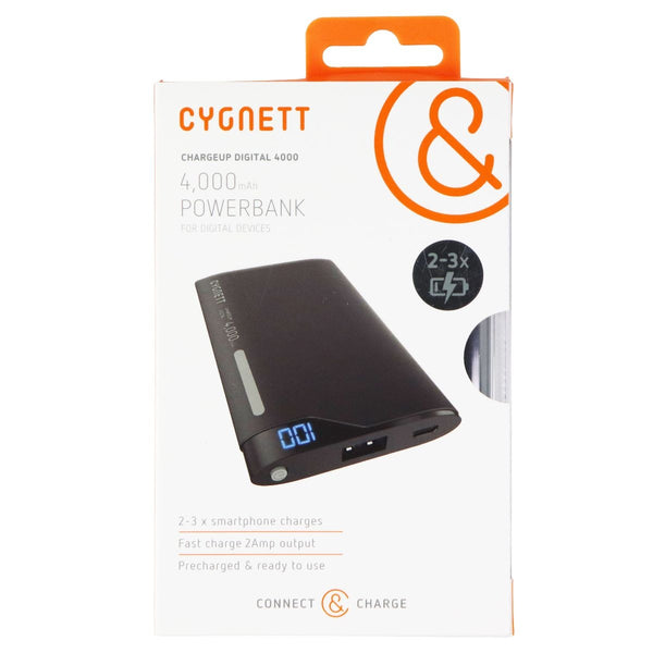 Cygnett ChargeUp Digital 4,000mAh USB PowerBank - Black - Cygnett - Simple Cell Shop, Free shipping from Maryland!