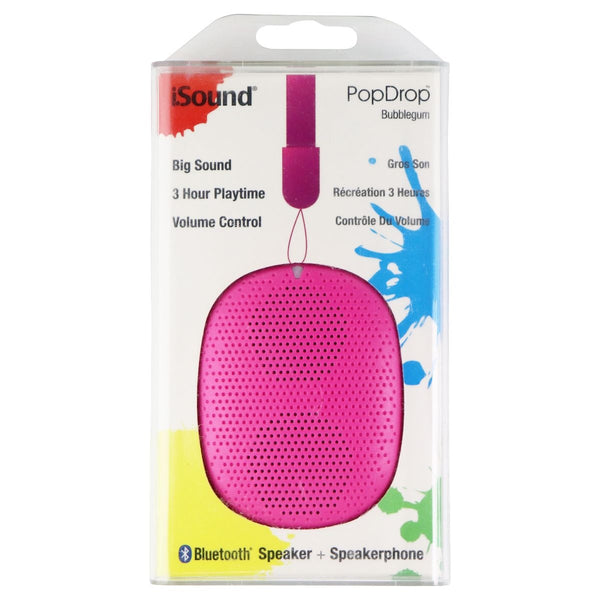 iSound PopDrop Wireless Bluetooth Speaker with Speakerphone - Bubble Gum - iSound - Simple Cell Shop, Free shipping from Maryland!