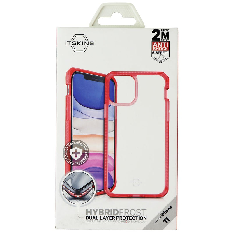 ITSKINS Hybrid Frost Protective Phone Case for Apple iPhone 11 - Coral and Trans - ITSKINS - Simple Cell Shop, Free shipping from Maryland!