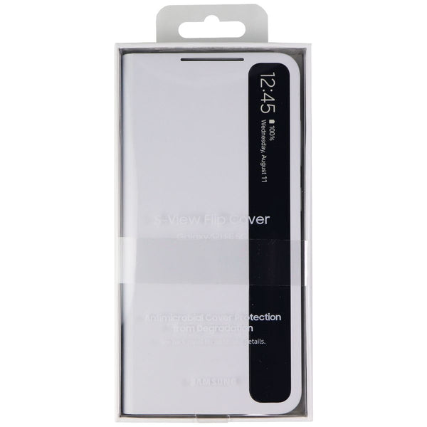 Samsung S-View Flip Cover Case for Galaxy S21 FE (5G) - White/Clear - Samsung - Simple Cell Shop, Free shipping from Maryland!