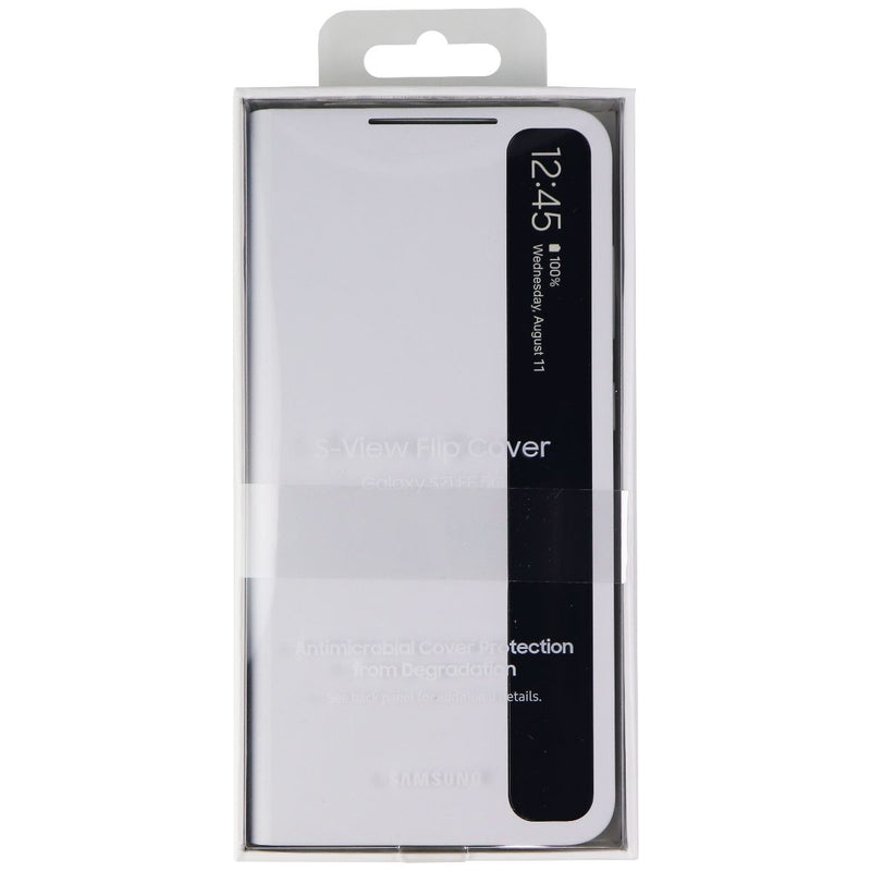 Samsung S-View Flip Cover Case for Galaxy S21 FE (5G) - White/Clear - Samsung - Simple Cell Shop, Free shipping from Maryland!