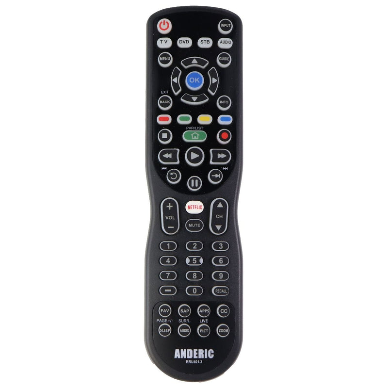 Anderic Remote Control (RRU401.3) for Select TV Systems - Black - Anderic - Simple Cell Shop, Free shipping from Maryland!