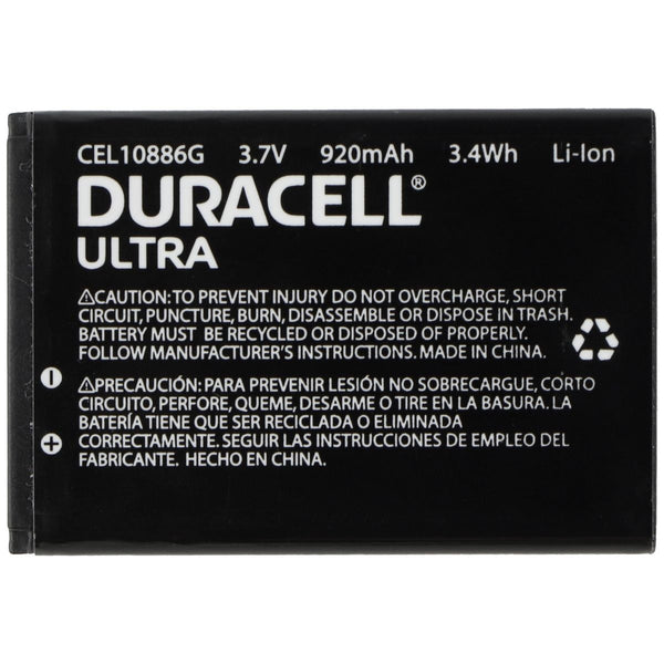 Duracell Ultra CEL10886G (3.7V/920mAh/3.4Wh) Li-Ion Battery - Duracell - Simple Cell Shop, Free shipping from Maryland!