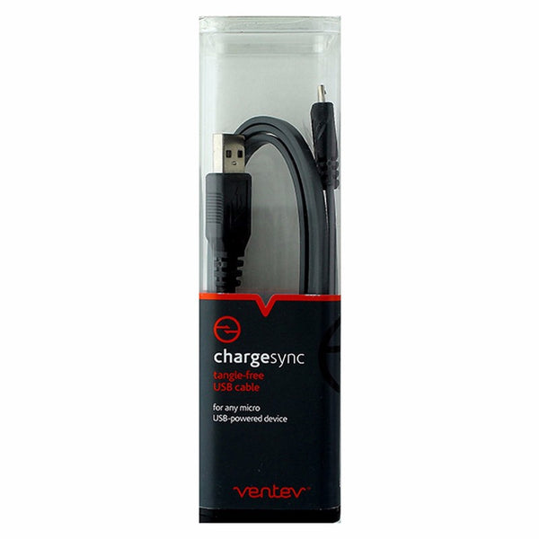 Ventev (572029) 3.3ft Chargesync Tangle Free Cable for Micro USB Devices - Gray - Ventev - Simple Cell Shop, Free shipping from Maryland!