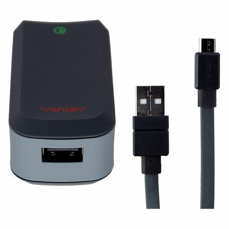 Ventev Wallport r1240 Series 2.4A Wall Charger with Micro-USB Cable - Gray - Ventev - Simple Cell Shop, Free shipping from Maryland!